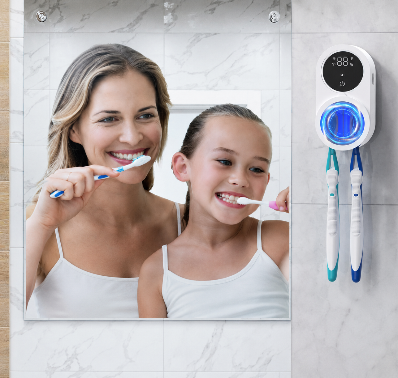 Smart UV Toothbrush Sterilizer & Holder